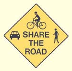 Share the Road sign